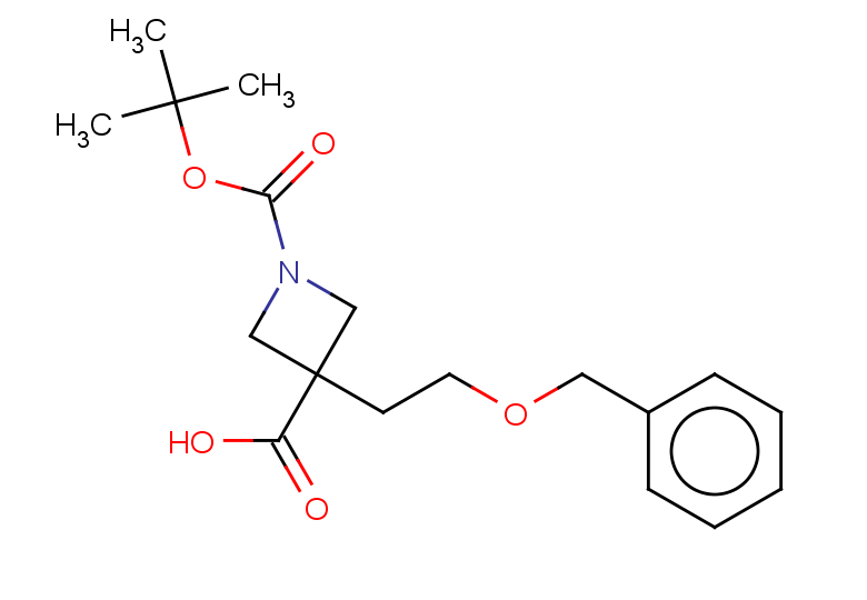 3-[2-(benzyloxy)ethyl]-1-[(tert-butoxy)carbonyl]azetidine-3-carboxylic acid