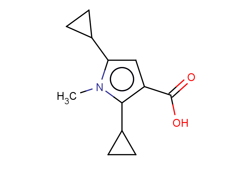 2,5-dicyclopropyl-1-methyl-1H-pyrrole-3-carboxylic acid