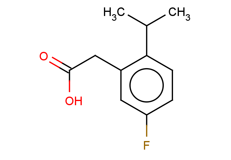2-[5-fluoro-2-(propan-2-yl)phenyl]acetic acid