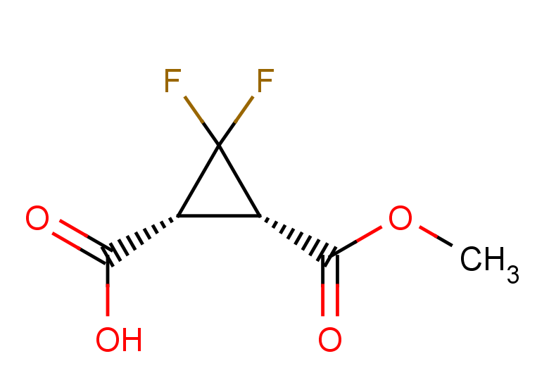 (1R,3S)-2,2-difluoro-3-(methoxycarbonyl)cyclopropane-1-carboxylic acid