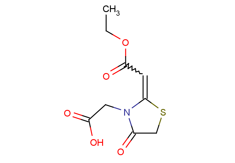 2-[2-(2-ethoxy-2-oxoethylidene)-4-oxo-1,3-thiazolidin-3-yl]acetic acid
