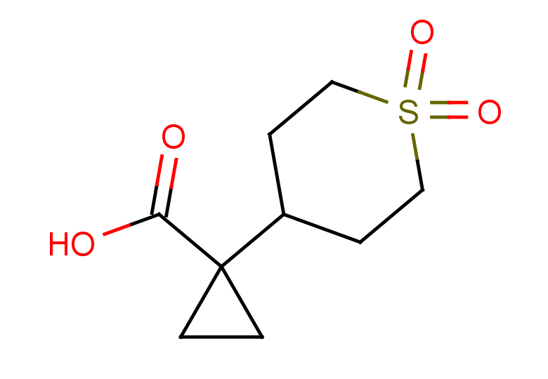 1-(1,1-dioxo-1$l^{6}-thian-4-yl)cyclopropane-1-carboxylic acid