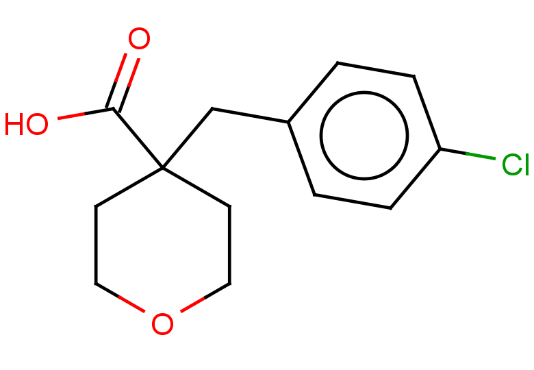 4-[(4-chlorophenyl)methyl]oxane-4-carboxylic acid