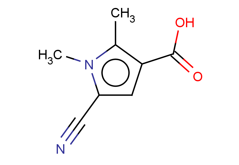 5-cyano-1,2-dimethyl-1H-pyrrole-3-carboxylic acid