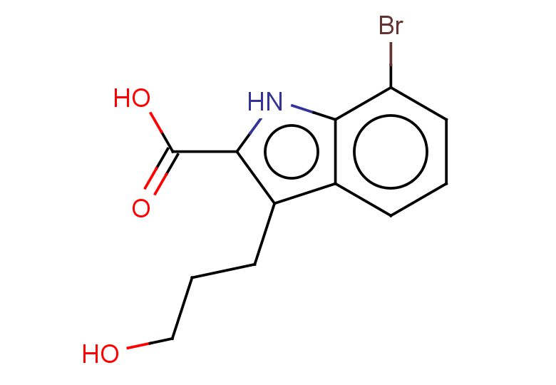 7-bromo-3-(3-hydroxypropyl)-1H-indole-2-carboxylic acid