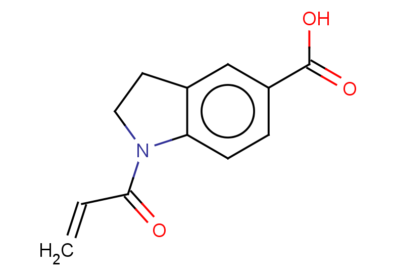 1-(prop-2-enoyl)-2,3-dihydro-1H-indole-5-carboxylic acid