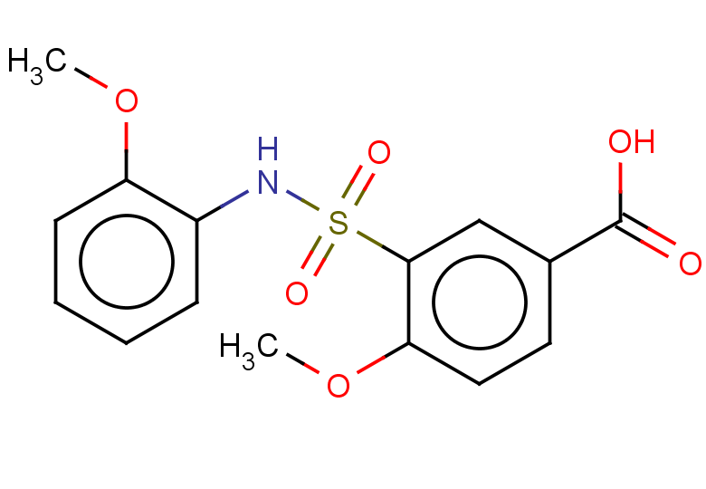 4-methoxy-3-[(2-methoxyphenyl)sulfamoyl]benzoic acid