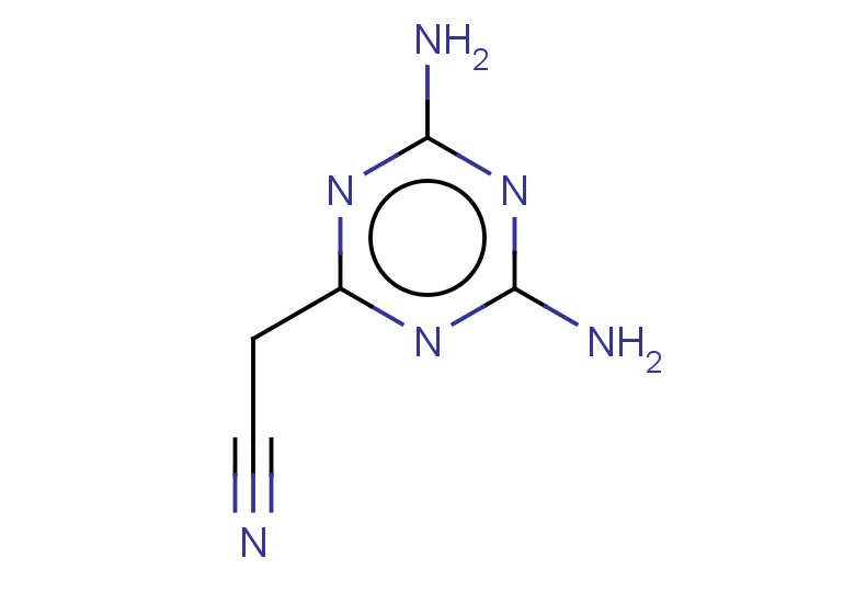 2-(diamino-1,3,5-triazin-2-yl)acetonitrile