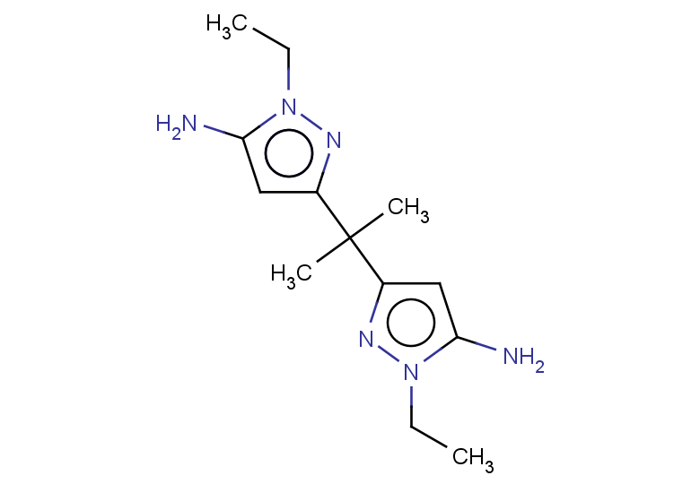 3-[2-(5-amino-1-ethyl-1H-pyrazol-3-yl)propan-2-yl]-1-ethyl-1H-pyrazol-5-amine