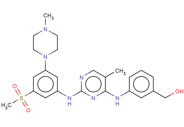 {3-[(2-{[3-methanesulfonyl-5-(4-methylpiperazin-1-yl)phenyl]amino}-5-methylpyrimidin-4-yl)amino]phenyl}methanol