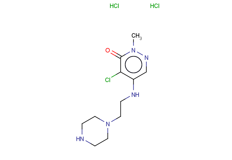 4-chloro-2-methyl-5-{[2-(piperazin-1-yl)ethyl]amino}-2,3-dihydropyridazin-3-one dihydrochloride