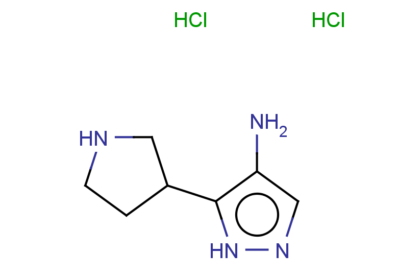 5-(pyrrolidin-3-yl)-1H-pyrazol-4-amine dihydrochloride
