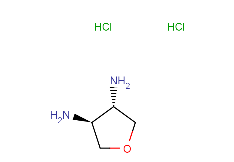 rac-(3R,4R)-oxolane-3,4-diamine dihydrochloride, trans