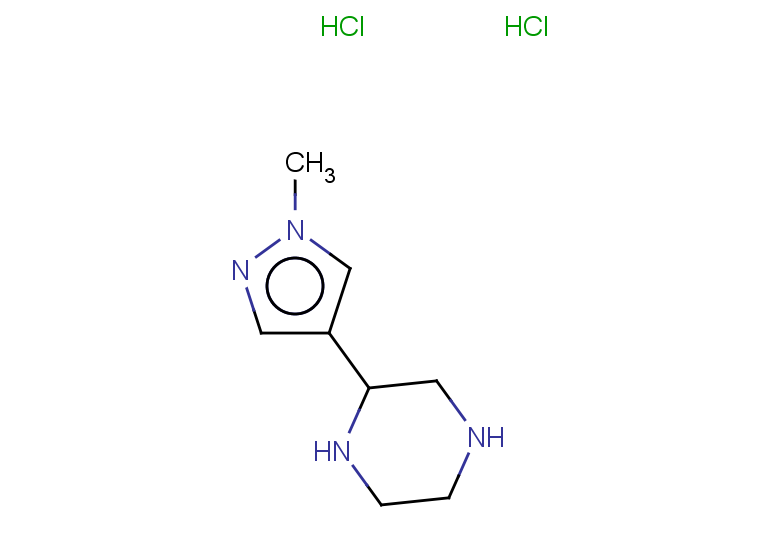 2-(1-methyl-1H-pyrazol-4-yl)piperazine dihydrochloride