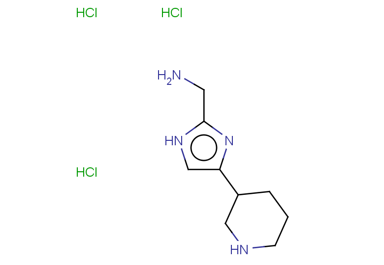 [4-(piperidin-3-yl)-1H-imidazol-2-yl]methanamine trihydrochloride
