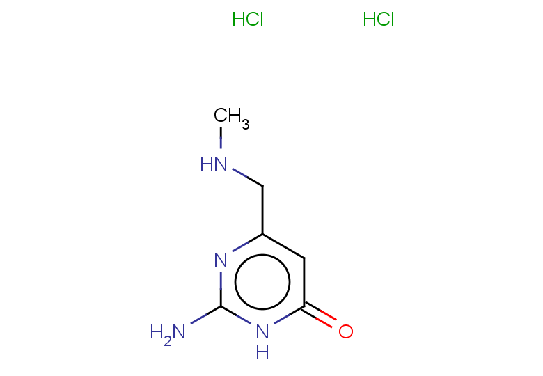 2-amino-6-[(methylamino)methyl]-3,4-dihydropyrimidin-4-one dihydrochloride