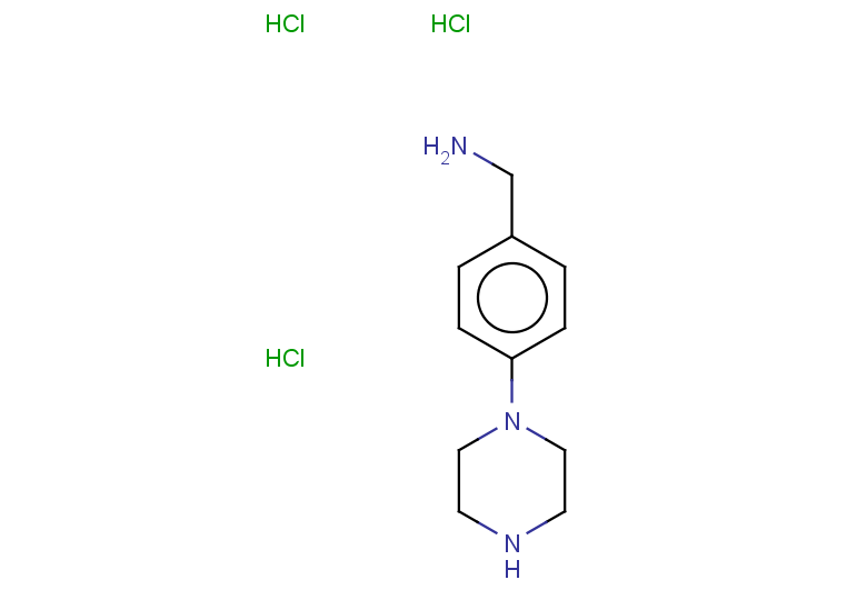 [4-(piperazin-1-yl)phenyl]methanamine trihydrochloride