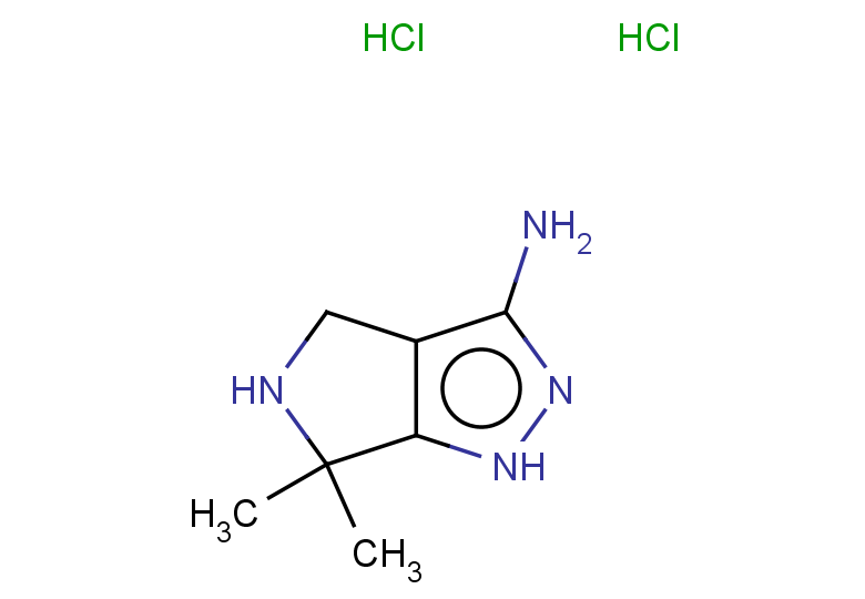 6,6-dimethyl-1H,4H,5H,6H-pyrrolo[3,4-c]pyrazol-3-amine dihydrochloride