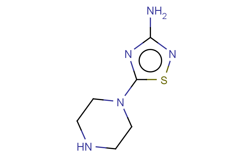5-(piperazin-1-yl)-1,2,4-thiadiazol-3-amine
