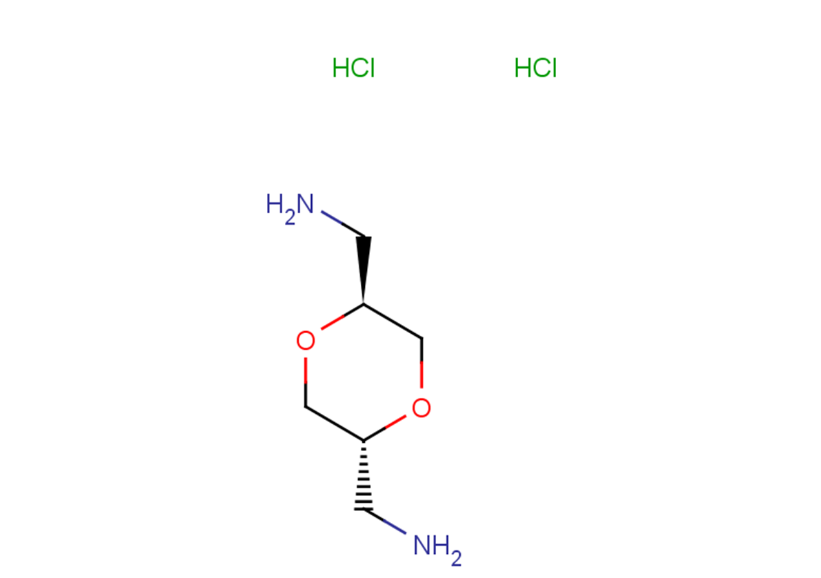 rac-1-[(2R,5S)-5-(aminomethyl)-1,4-dioxan-2-yl]methanamine dihydrochloride, trans