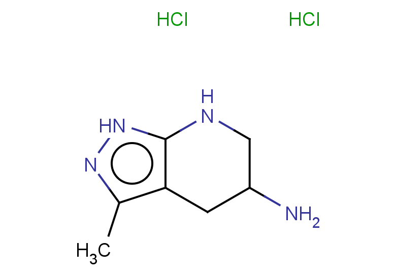 3-methyl-1H,4H,5H,6H,7H-pyrazolo[3,4-b]pyridin-5-amine dihydrochloride