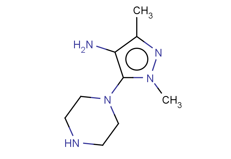 1,3-dimethyl-5-(piperazin-1-yl)-1H-pyrazol-4-amine