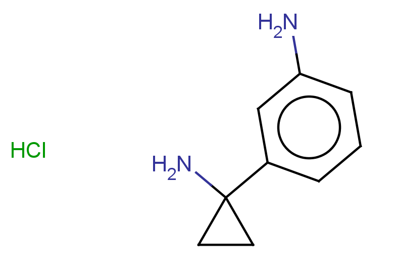 3-(1-aminocyclopropyl)aniline hydrochloride
