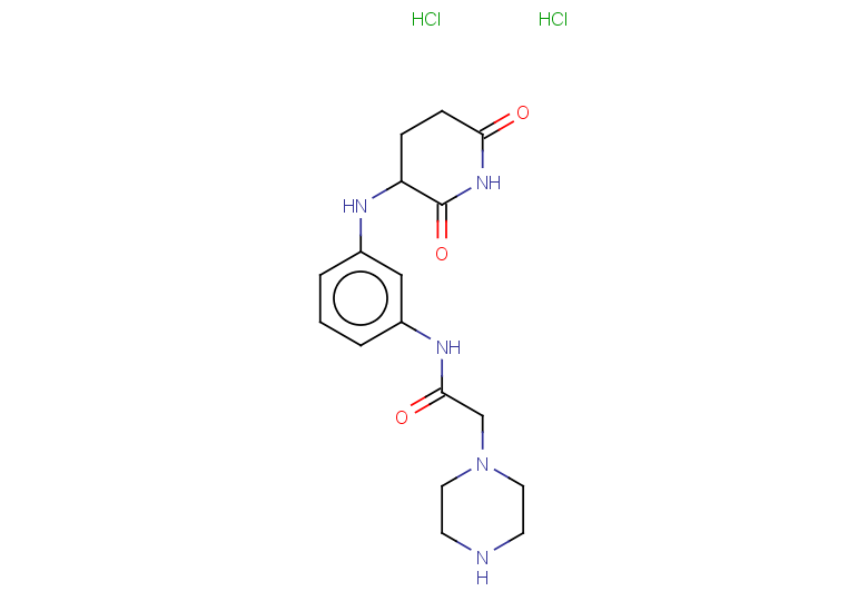 N-{3-[(2,6-dioxopiperidin-3-yl)amino]phenyl}-2-(piperazin-1-yl)acetamide dihydrochloride