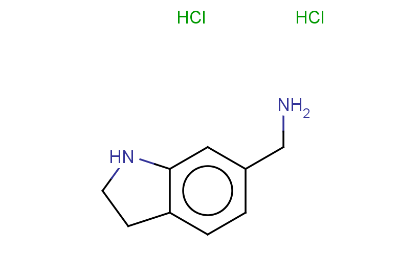 2,3-dihydro-1H-indol-6-ylmethanamine dihydrochloride