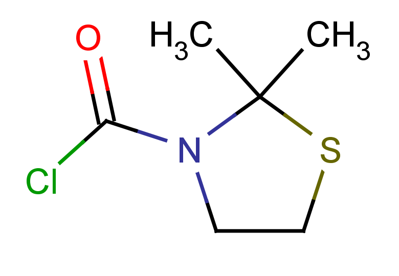 2,2-dimethyl-1,3-thiazolidine-3-carbonyl chloride