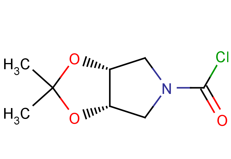 rac-(3aR,6aS)-2,2-dimethyl-hexahydro-[1,3]dioxolo[4,5-c]pyrrole-5-carbonyl chloride, cis