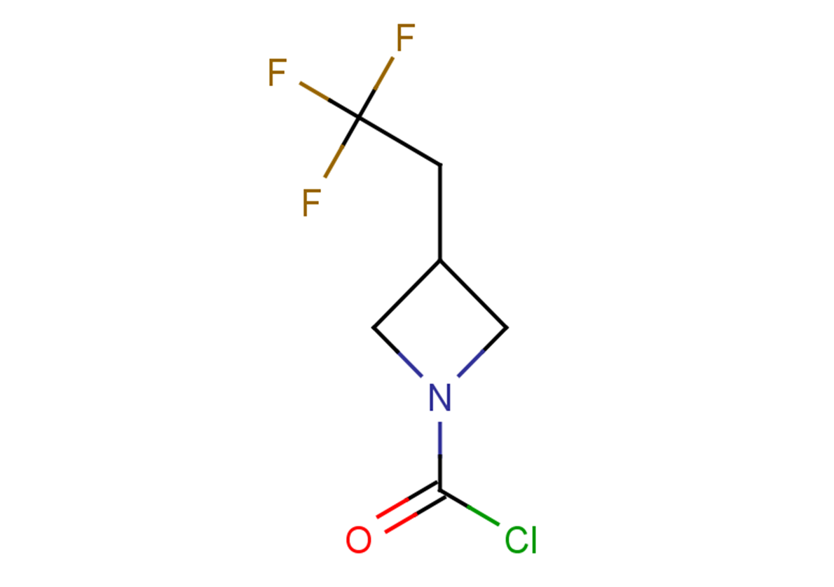 3-(2,2,2-trifluoroethyl)azetidine-1-carbonyl chloride