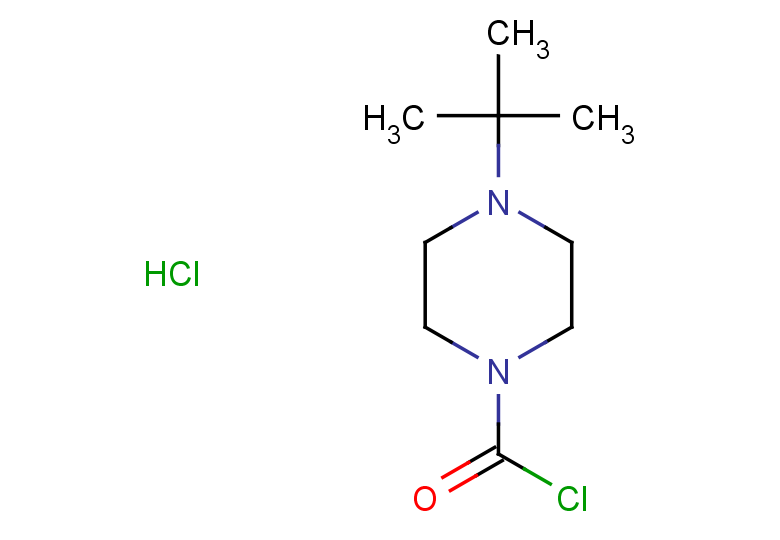 4-tert-butylpiperazine-1-carbonyl chloride hydrochloride