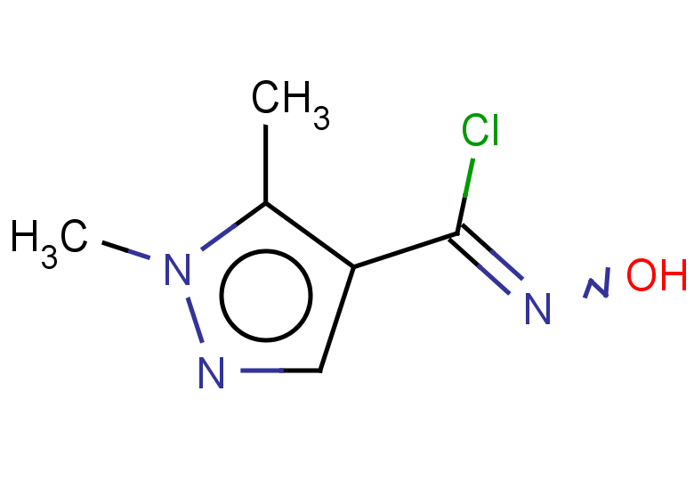 N-hydroxy-1,5-dimethyl-1H-pyrazole-4-carbonimidoyl chloride