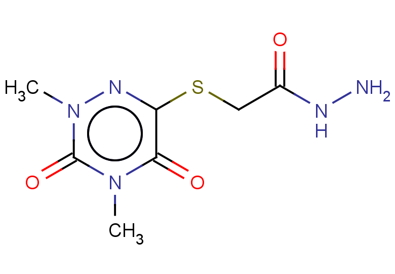 2-[(2,4-dimethyl-3,5-dioxo-2,3,4,5-tetrahydro-1,2,4-triazin-6-yl)sulfanyl]acetohydrazide