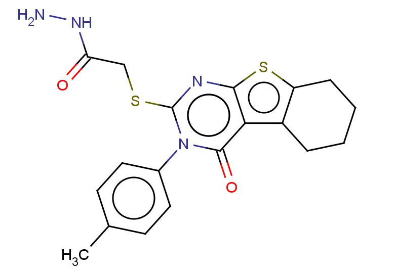 2-{[4-(4-methylphenyl)-3-oxo-8-thia-4,6-diazatricyclo[7.4.0.0,2,7]trideca-1(9),2(7),5-trien-5-yl]sulfanyl}acetohydrazide