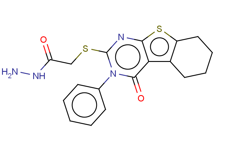 2-({3-oxo-4-phenyl-8-thia-4,6-diazatricyclo[7.4.0.0,2,7]trideca-1(9),2(7),5-trien-5-yl}sulfanyl)acetohydrazide