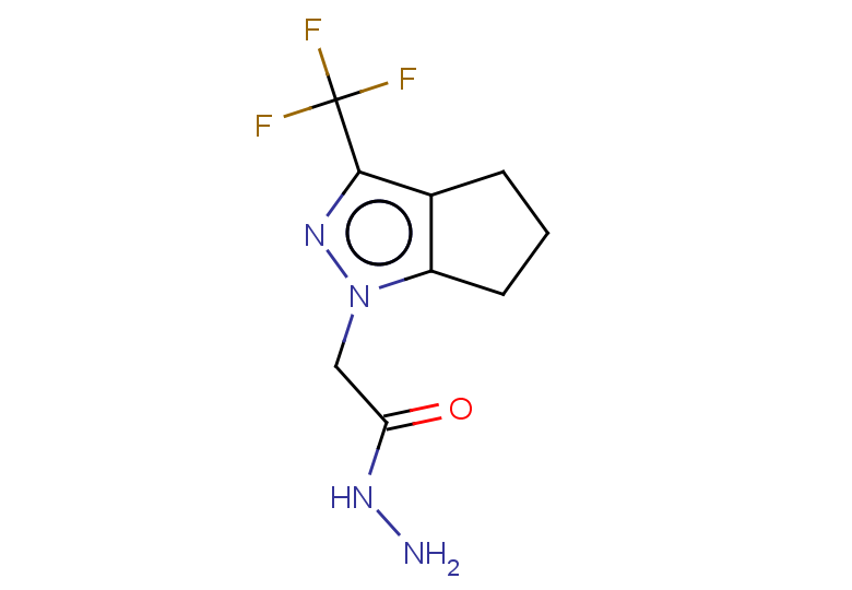 2-[3-(TRIFLUOROMETHYL)-5,6-DIHYDROCYCLOPENTA[C]PYRAZOL-1(4H)-YL]ACETOHYDR+