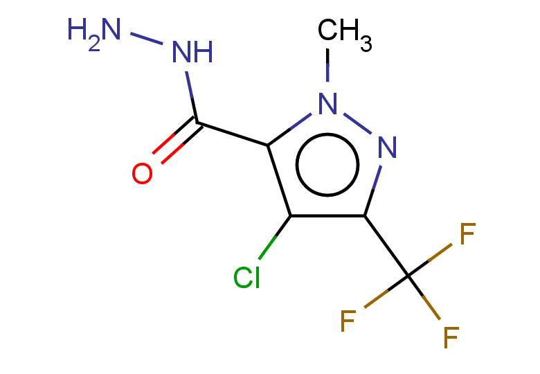 4-CHLORO-1-METHYL-3-(TRIFLUOROMETHYL)-1H-PYRAZOLE-5-CARBOHYDRAZIDE