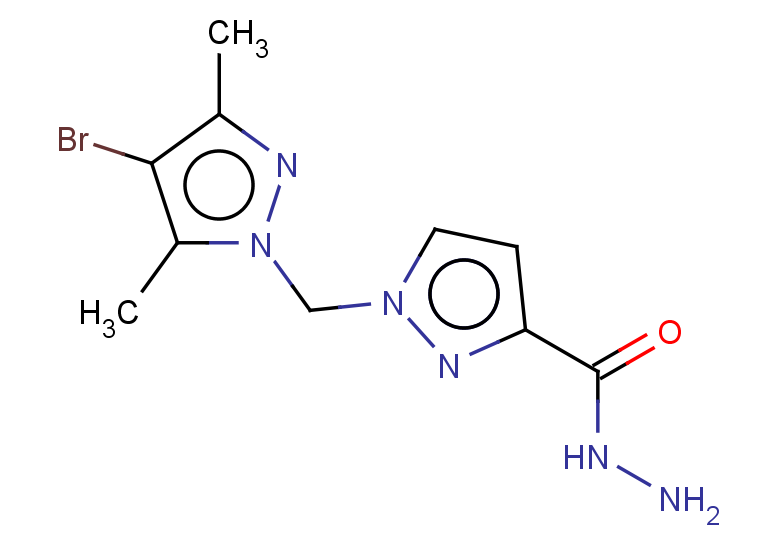 1-[(4-BROMO-3,5-DIMETHYL-1H-PYRAZOL-1-YL)METHYL]-1H-PYRAZOLE-3-CARBOHYDRA+
