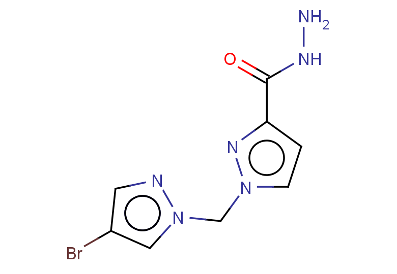 1-[(4-BROMO-1H-PYRAZOL-1-YL)METHYL]-1H-PYRAZOLE-3-CARBOHYDRAZIDE