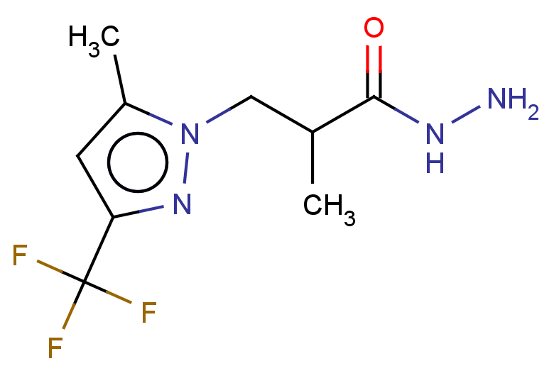 2-METHYL-3-(5-METHYL-3-TRIFLUOROMETHYL-PYRAZOL-1-YL)-PROPIONIC ACID HYDRA+