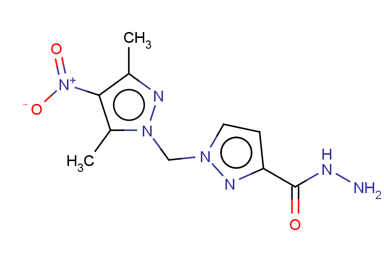 1-(3,5-DIMETHYL-4-NITRO-PYRAZOL-1-YLMETHYL)-1H-PYRAZOLE-3-CARBOXYLIC ACID+
