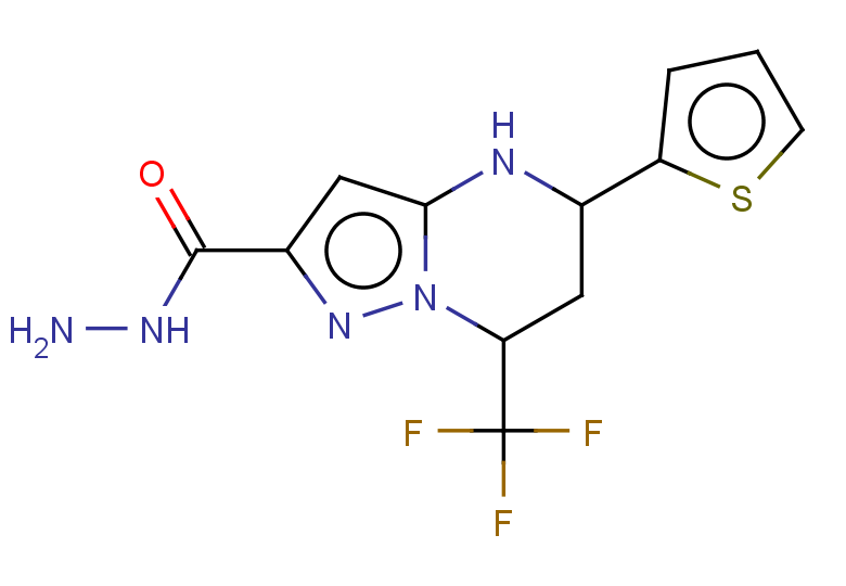 5-THIEN-2-YL-7-(TRIFLUOROMETHYL)-4,5,6,7-TETRAHYDROPYRAZOLO[1,5-A]PYRIMID+
