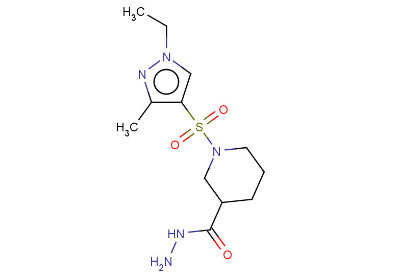 1-[(1-ETHYL-3-METHYL-1H-PYRAZOL-4-YL)SULFONYL]PIPERIDINE-3-CARBOHYDRAZIDE