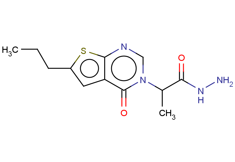 2-(4-OXO-6-PROPYL-4H-THIENO[2,3-D]PYRIMIDIN-3-YL)-PROPIONIC ACID HYDRAZID+