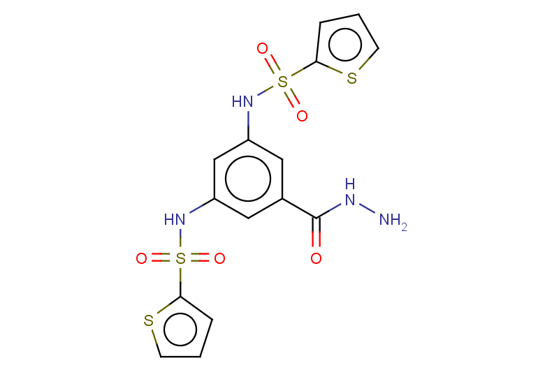 N-[3-(hydrazinecarbonyl)-5-(thiophene-2-sulfonamido)phenyl]thiophene-2-sulfonamide