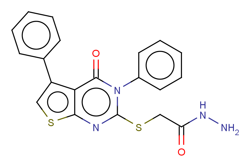 2-({4-oxo-3,5-diphenyl-3H,4H-thieno[2,3-d]pyrimidin-2-yl}sulfanyl)acetohydrazide