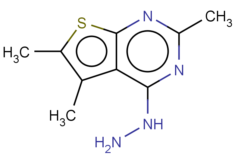 4-hydrazinyl-2,5,6-trimethylthieno[2,3-d]pyrimidine