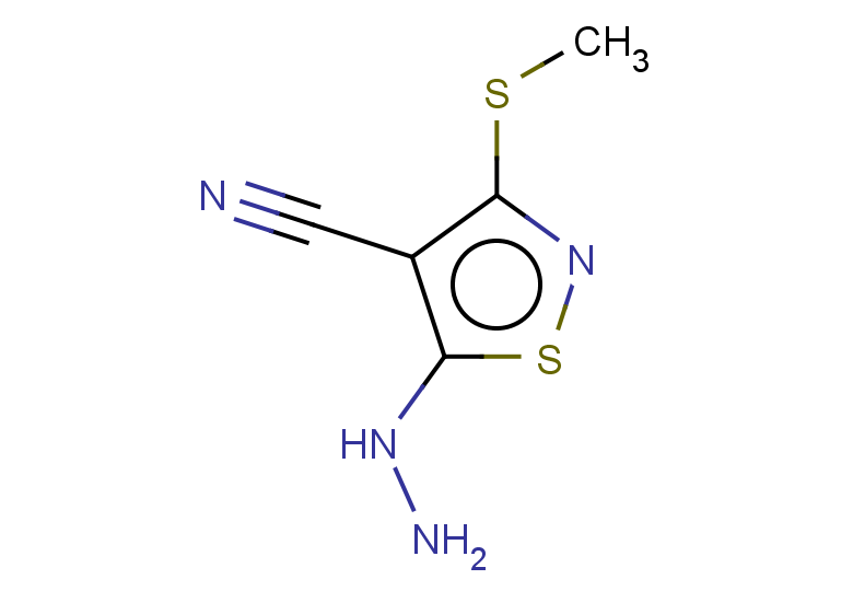 5-HYDRAZINO-3-(METHYLTHIO)ISOTHIAZOLE-4-CARBONITRILE